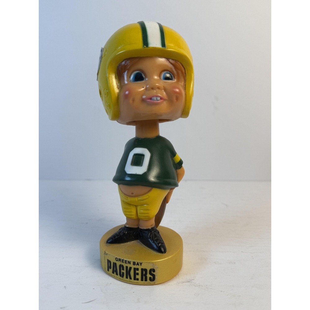 Sports Specialties 1975 Bobblehead Green Bay Packers NFL Football Nodder Vintage